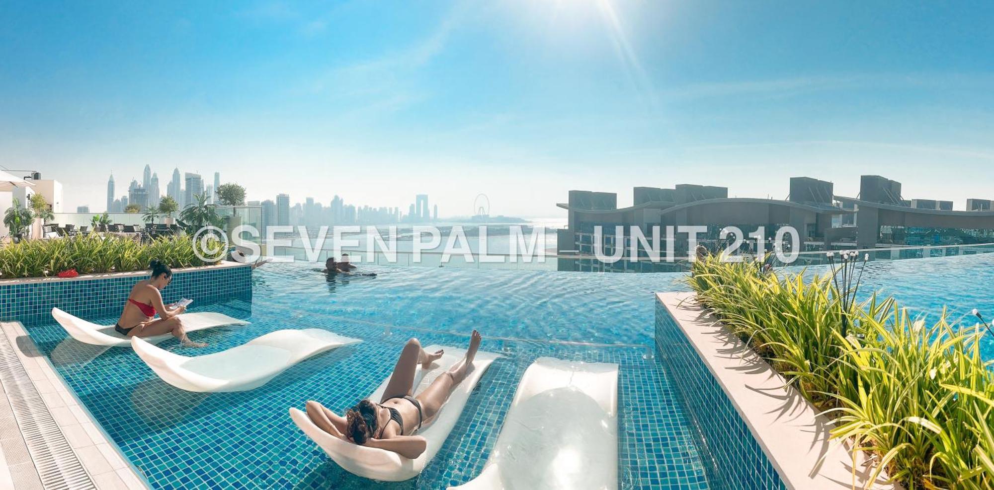Luxus-Studio Mit Private Beach In Top-Lage, Meerblick & Infinity Pool! Ντουμπάι Εξωτερικό φωτογραφία