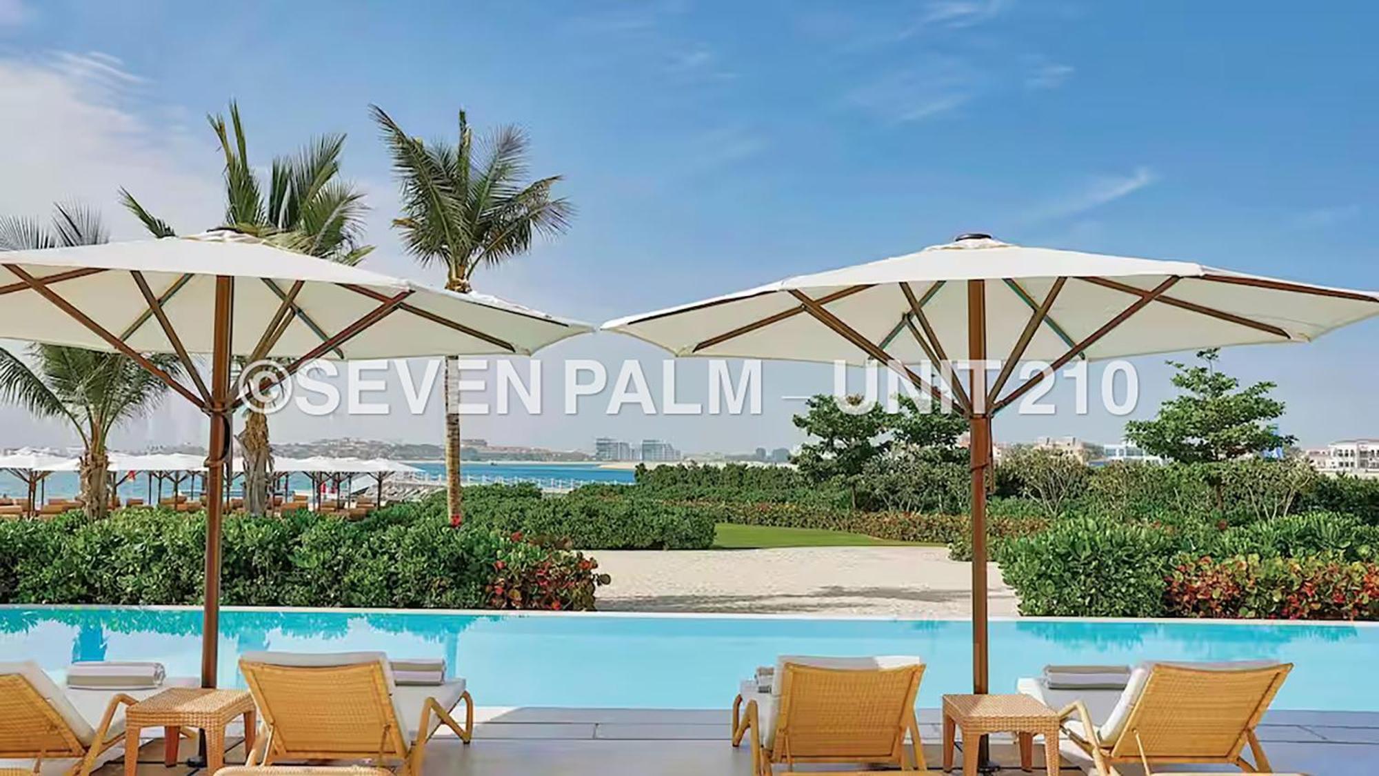 Luxus-Studio Mit Private Beach In Top-Lage, Meerblick & Infinity Pool! Ντουμπάι Εξωτερικό φωτογραφία